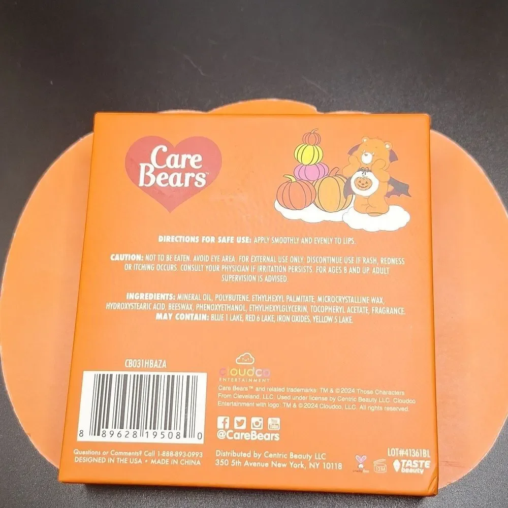 Care Bears Lip balm pumpkin flavor berry lip set 4 pack